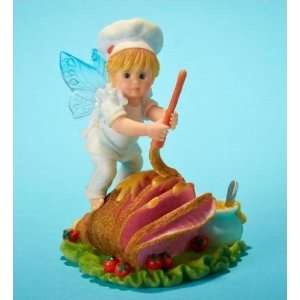   Kitchen Fairies Honey Glazed Ham Fairie Figurine: Kitchen & Dining