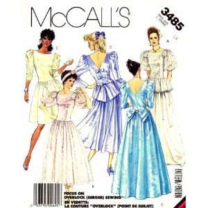   Sewing Pattern Misses Formal Gown Dress Size 14: Arts, Crafts & Sewing