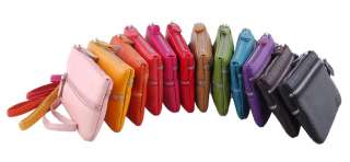   Color Cut Cowhide Key Chain Pocket Change Pocket Purse Handbag  