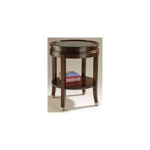  Magnussen Lakefield Round End Table in Merlot: Home 
