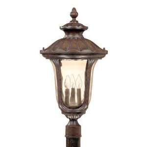  Nuvo 60/2011 Beaumont 3 Light Fruitwood Outdoor Post Light 