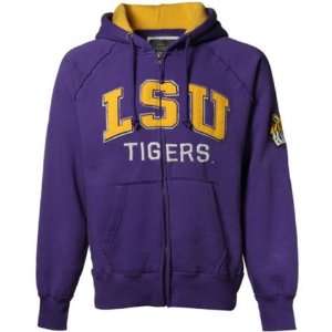  Mens LSU Tigers Purple Competition Full Zip Hooded 