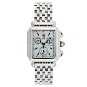   Michele Womens MWW06A000141 Deco Steel Quartz Watch Michele Watches