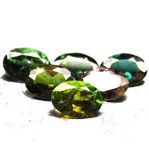  Green Tourmaline Ovals Loose Unset Gemstones 5 X 7mm (Qty 