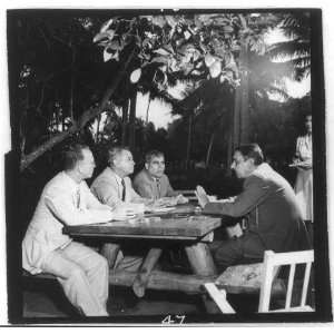  Gov. Marin at table,Puerto Rico,1943 1946