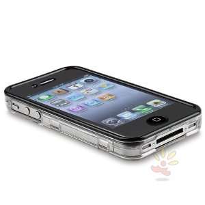   AT&T / Verizon) iPhone® 4 Snap on Hard Case w/ Touchable Cover, Clear