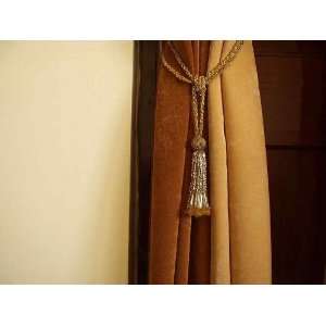  Pair Golden Beaded decorative Tassel / Tieback /holdback 