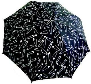  Punk Rock Retro SAFETY PINS Rain Umbrella: Clothing