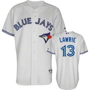 Brett Lawrie Jersey: Adult Majestic Home White Authentic Toronto Blue 