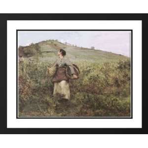 Lepage, Jules Bastien 36x28 Framed and Double Matted At Harvest Time 