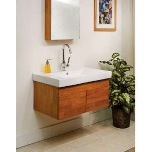  Beckam (single) 32 inch Honey Oak Contemporary Wall Mount 