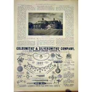  Clock House Beckenham Advert Goldsmiths Old Print 1897 