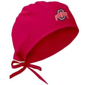  Ohio State Buckeyes   Red   Scrub Cap: Sports & Outdoors