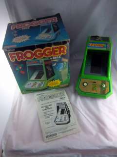   SEGA Coleco FROGGER with Box Manual Table Top Video Game WORKS  