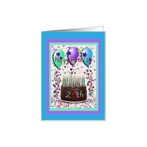    Happy Birthday, 20th, Chocolate Cake, Humor Card: Toys & Games