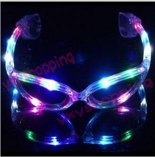 LED SUNGLASSES GLASSES RAVE LIGHT GLOW STICK PARTY FUNK  