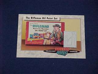 CLASSIC TOYS TRADING CARDS THE RIFLEMAN OIL PAINT SET  