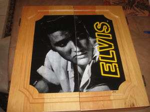 Elvis Presley Dart Board Cabinet Set MEGA RARE!  