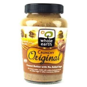 Whole Earth Organic Crunchy Peanut Butter 340g:  Grocery 