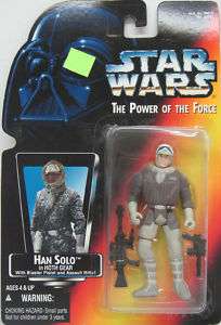 Star Wars 3 3/4 POTF Red Card Han Solo in Hoth Gear  