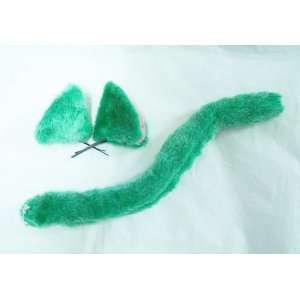  Anime Loveless Cosplay Green Ears and Tail set Toys 
