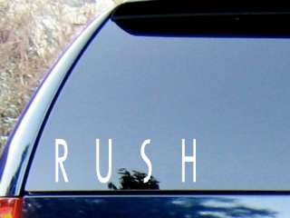 Rush Vinyl Decal Sticker Color HIGH QUALITY  