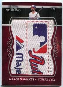   Sterling Jumbo Patch #JSHB36 Harold Baines Majestic Tag 1/1  