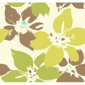 Contemporary Wallpaper Green And Brown WE71104