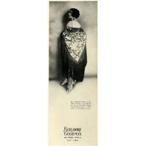  1923 Ad Bergdorf Goodman Retail Spanish Shawl Broadway 
