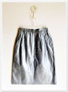   silver straight pencil skirt, or wiggle skirt in Size 8 by Toffs