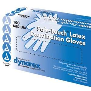  Disposable Latex Exam Gloves, Medium: Health & Personal 