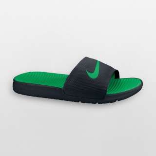 Nike Mens Benassi Solarsoft Slide Sandals Black / Green All SZ 6~15 