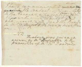 GEORGE WASHINGTON   AUTOGRAPH NOTE SIGNED IN TEXT  
