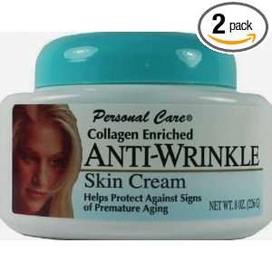  PERSONAL CARE ANTI WRINKLE CREAM 8 Oz (2 Pack): Health 