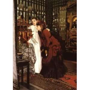   James Tissot Canvas Art Repro Young Ladies looking: Home & Kitchen