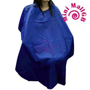 BLUE SALON HAIRDRESSING HAIR CUTTING GOWN BARBERS CAPE  