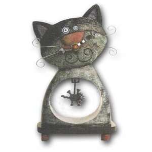  Cat & Mouse Clock by Allen Studio Designs: Home & Kitchen