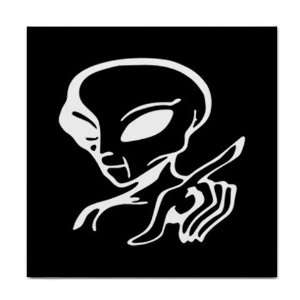    Alien Ceramic Tile Coaster Great Gift Idea: Office Products