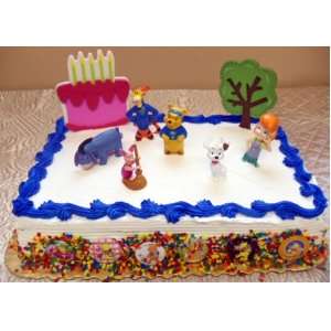 My Friends Tigger and Pooh 14 Piece Birthday Cake Set Featuring Eeyore 