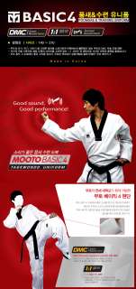 MOOTO Korean TaeKwonDo TKD Basic Dan Dobok4 Uniforms  