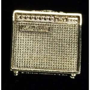  Harmony Jewelry Guitar Amplifier Pin   Gold Musical 