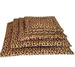 NEW Leopard Tiger Print Pet Dog Cat Cushion Pillow Bed Washable Cage S 