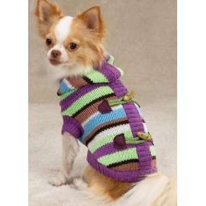  Striped Toggle Dog Hoodie Dog Sweater Small (S): Pet 