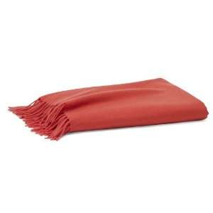   100% Cashmere 50 x 65 Throw Blanket (Red Orange) 