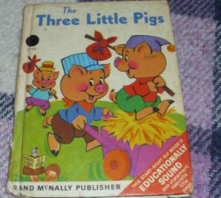 Start Right Elf Books THE THREE LITTLE PIGS #8166 Rand McNally 