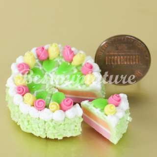 Slice CAKEs (L 3.5cm) Dollhouse miniature Cake Food Bakery Barbie 