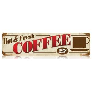 Hot and Fresh Coffee Sign   Coffee House Plaque:  Grocery 