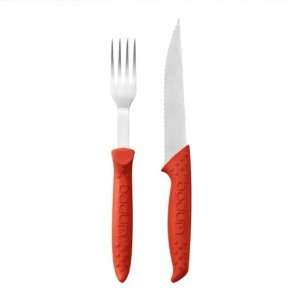  Bodum Bistro 2pcs Steak Knife and Fork Set   RED Kitchen 