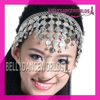 BELLY DANCE BOLLYWOOD COSTUME TRIBAL JEWELRY GOLD/SILVER HEADBAND 