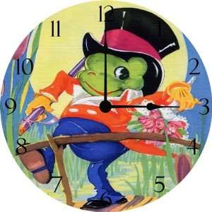  Fancy Frog Vintage Wall Clock: Baby